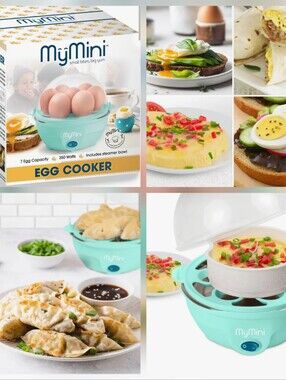 New in box my mini egg cooker in teal